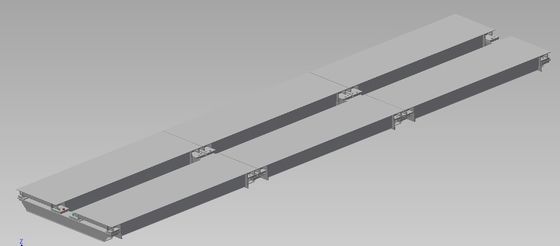3×16m 100個のトンQ235Bの鋼鉄頑丈なトラックのスケール