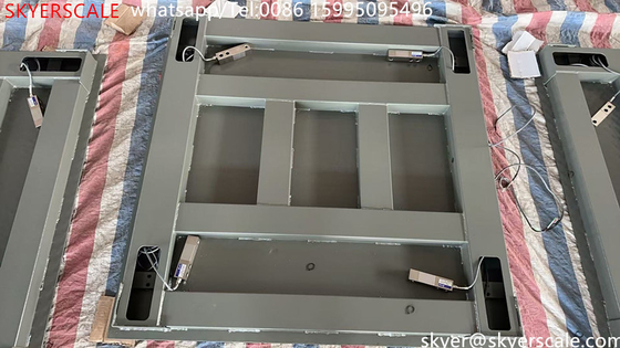 高精度産業電子スケール プラットフォームスケール 床スケール 1x1.2m 3t OEM ODM