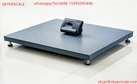 1.2x1.2m 2トンの機械用ワイヤープラットフォーム A12型ディスプレイ付き産業用デジタル秤