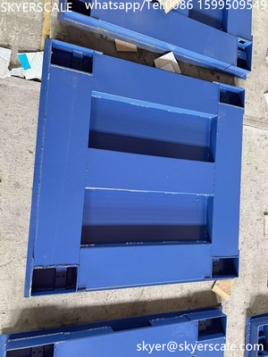 ゼミック H8C 負荷セル 1x1m 5トン重量産業用床スケール 炭素鋼プラットフォーム