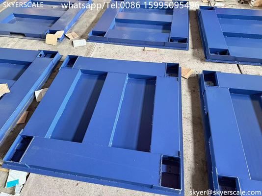 ゼミック H8C 負荷セル 1x1m 5トン重量産業用床スケール 炭素鋼プラットフォーム