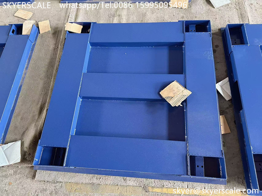 ゼミック H8C 負荷セル 1x1m 5トン重量産業用床スケール 炭素鋼プラットフォーム
