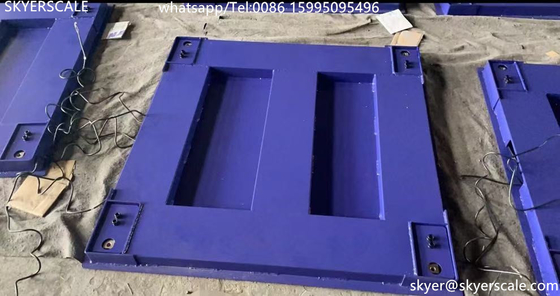 ゼミック H8C 負荷セル 1x1m 5トン重量産業用床スケール 炭素鋼プラットフォーム
