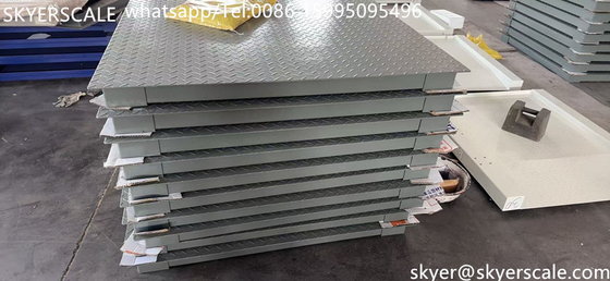 工業用5トンの容量炭素鋼 1.2*1.5mデジタルプラットフォーム床スケールA12E指標