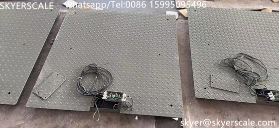 スチール 1.2mx1.2m プラットフォーム 3 トンの重量 計量 防マウスプレート
