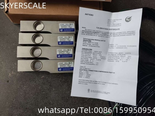 ZEMIC BM8D シアビームステンレス鋼 防水負荷セル 1000kg 秤台 スケール 負荷セル 秤センサー