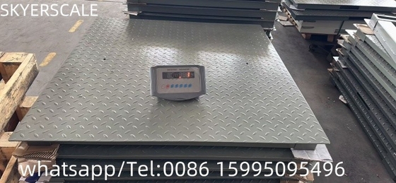 重用床秤 1.2x1.5m プラットフォームの秤 炭素鋼 3000kg