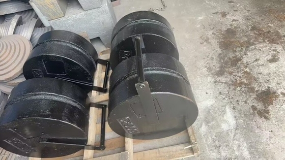 OIML 標準 積み立てられる 250kg M1 試験重量 クレーン用の鋳鉄校正重量