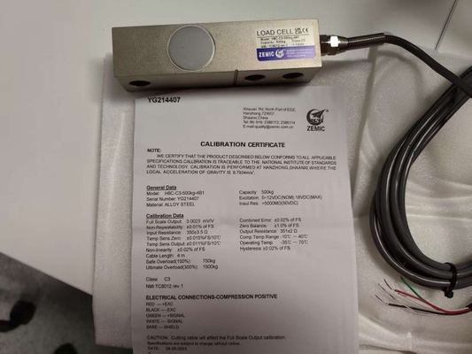 IP67 シアビームゼミックH8C-500kg 負荷セル合金鋼センサープラットフォーム C3センサを重量化