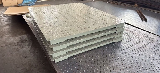 工業用床の重量計 1.2x2m 3000kgの重量とLED/LCDディスプレイ
