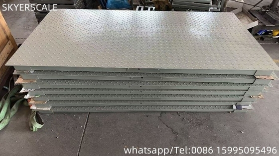 工業用床の重量計 1.2x2m 3000kgの重量とLED/LCDディスプレイ