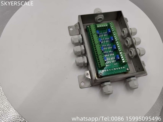 ステンレス鋼 8 ライン 調整 信号 合計 ボックス 接続 トラック秤のための 8pcs 負荷セル