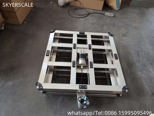 304ステンレス鋼 500x500mm 500kg プラットフォーム付きデジタルベンチスケールフレーム