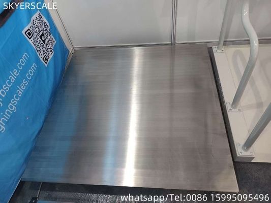 重用電子304 全ステンレス鋼 床スケール 1.2x1.2m 3 トン