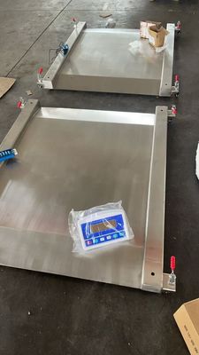 重用電子304 全ステンレス鋼 床スケール 1.2x1.2m 3 トン