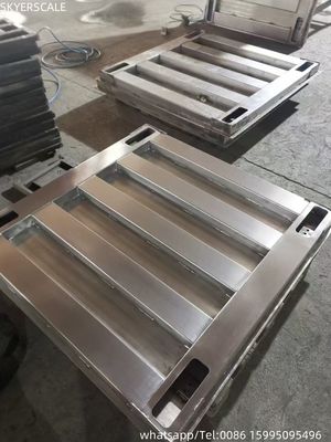 重用電子304 全ステンレス鋼 床スケール 1.2x1.2m 3 トン