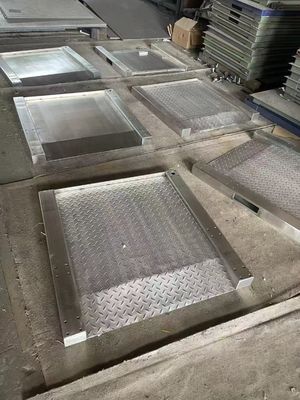 重用電子304 全ステンレス鋼 床スケール 1.2x1.2m 3 トン