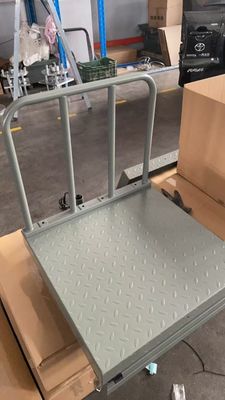重荷用プラットフォーム 重量秤 電子デジタル重量秤 500x500mm 300Kg バックレール付き