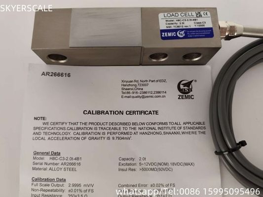 H8C 2t C3 シアビームロードセル ZEMIC トランスデューサー OIML NETP 計量器