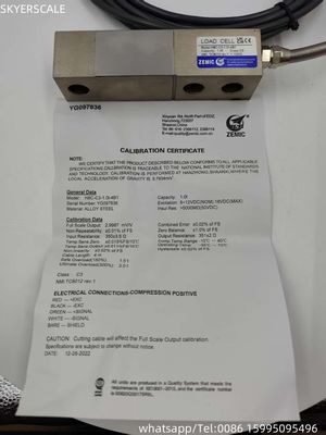 Zemic H8C-C3-1T シングルポイントせん断ビームロードセル 1000KG フォースセンサー スケール用