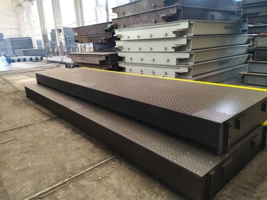 デジタルQ235鋼鉄3×24mは200トンのトラック スケールの重量を量ります