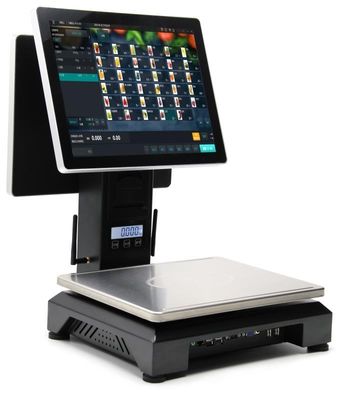 機能の重量を量ることを用いる15.1インチLCDのタッチ画面のPCキャッシャー