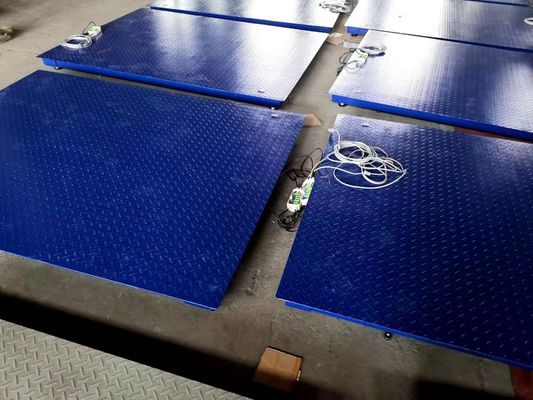 1.5x2mの3000kg炭素鋼のプラットホームの床のスケール