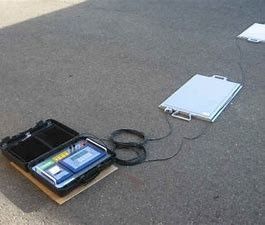 LCD表示が付いている車軸パッドのスケールの重量を量る15Tアルミニウム車
